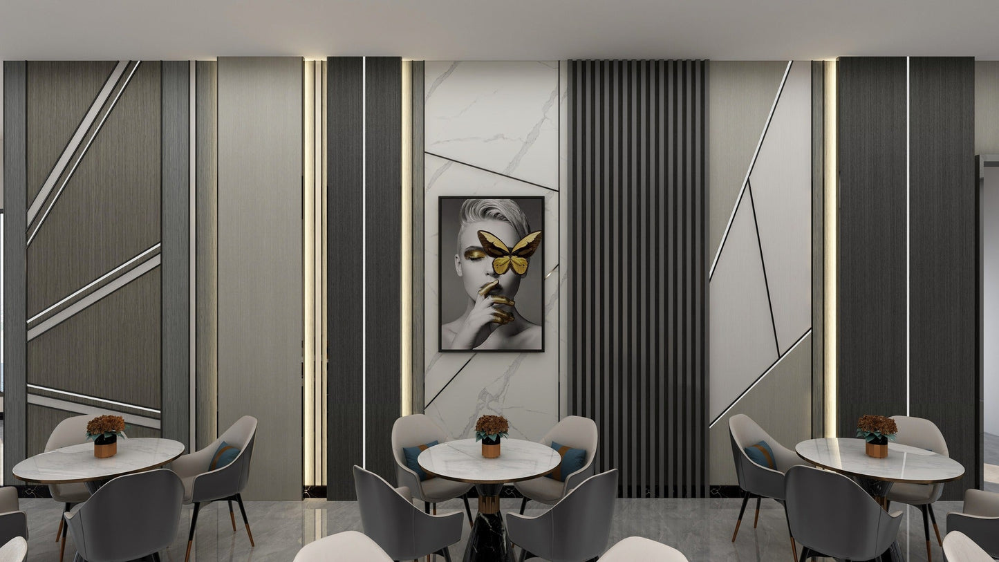 Indoor WPC Fluted 4-in-1 Wall Panels (2.9m x 165mm x 24mm)