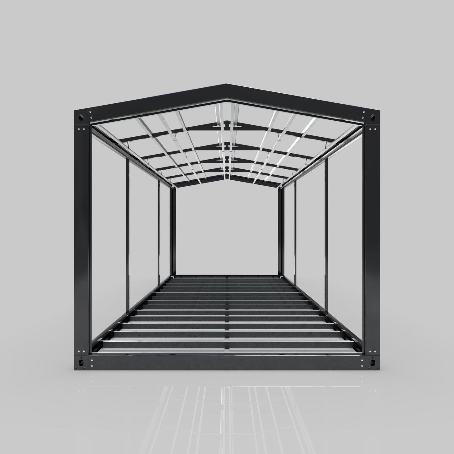 9 m × 3.3 m Slope Roof Modular Steel Frame Kit – Quick DIY Assembly