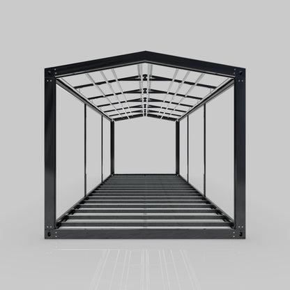 10 m × 3.3 m Slope-Roof Modular Steel Frame Kit