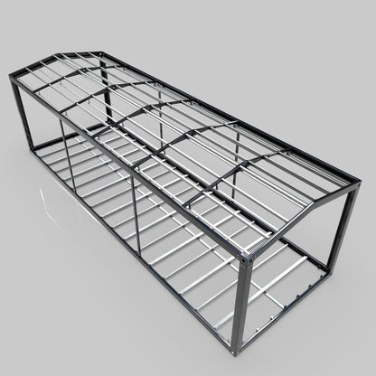 10 m × 3.3 m Slope-Roof Modular Steel Frame Kit