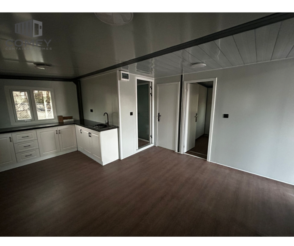 Eco Expandable Prefab Tiny Home 19x20FT Equipped with Bathroom and Kitchen