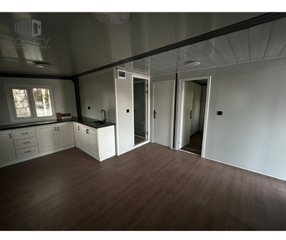 Eco Expandable Prefab Tiny Home 19x20FT Equipped with Bathroom and Kitchen