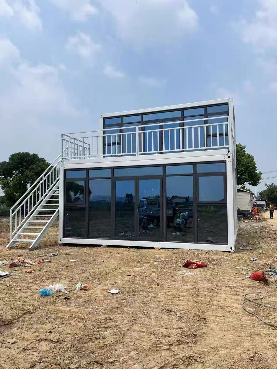 Modular Two-Level Container Home Kit – 6m x 3.3m (79.2sqm) DIY Package
