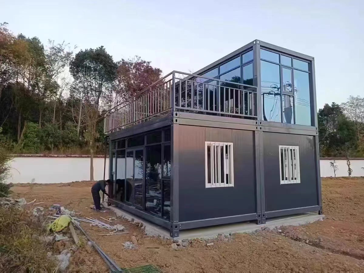 Modular Two-Level Container Home Kit – 6m x 3.3m (79.2sqm) DIY Package