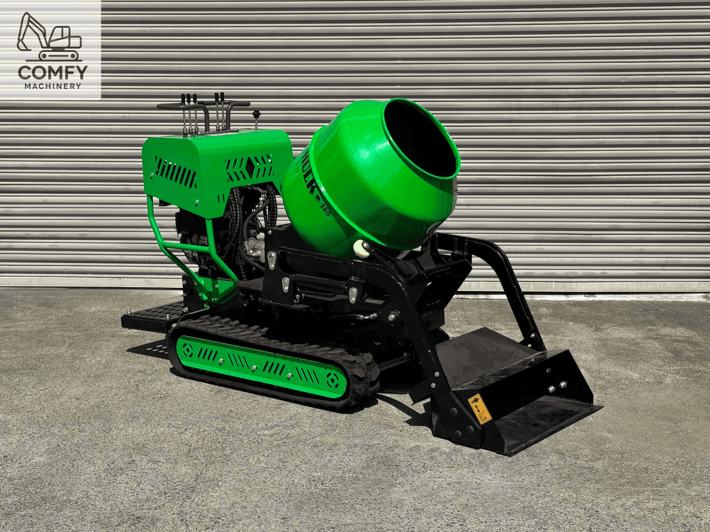 HULK M-280 – 7HP Cement Mixer on Tracks (Electric Start)
