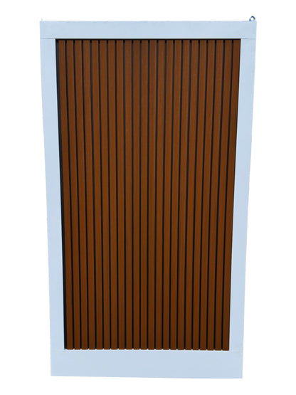 Premium Plumbed-In Portable Toilet Unit with WPC Fluted Wall Cladding – Fully Built & Ready to Use