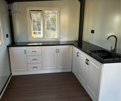 20ft Mobile Expandable Tiny Home 2 Bed Rooms Equipped with Bathroom and Kitchen