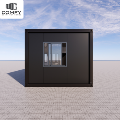 Stylish Glass-Front Tiny House for Your Backyard or Rental Space. DIY Kit 9m x 3.3m (29.7 sqm)