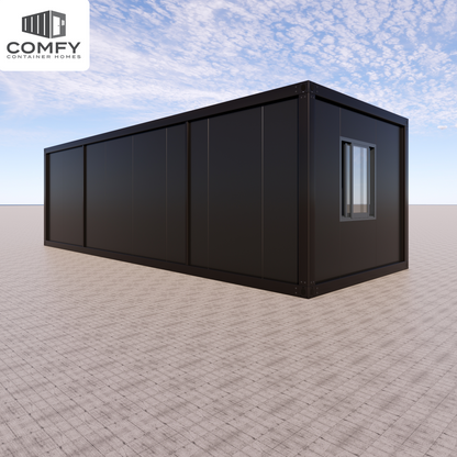Stylish Glass-Front Tiny House for Your Backyard or Rental Space. DIY Kit 9m x 3.3m (29.7 sqm)