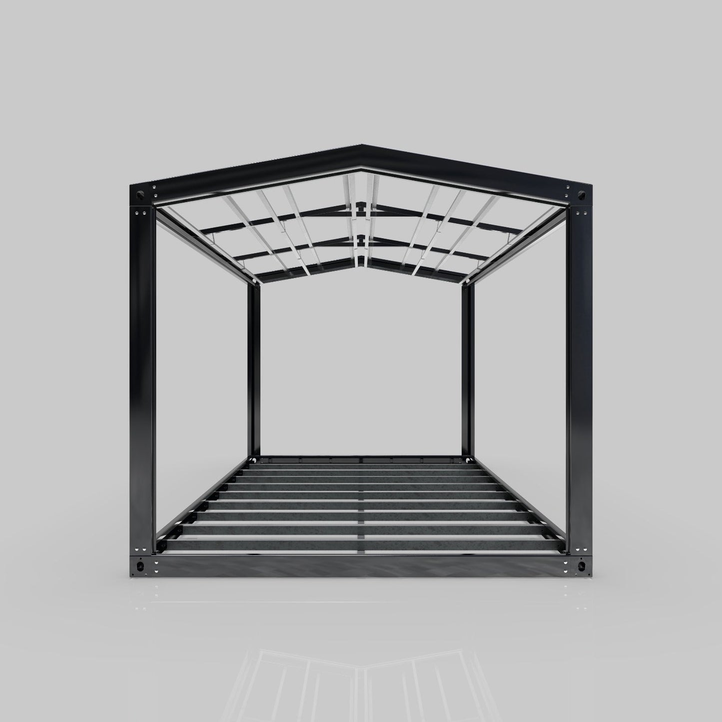 6m × 3.3m Slope-Roof Modular Steel Frame Kit