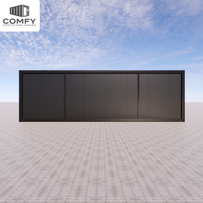 Stylish Glass-Front Tiny House for Your Backyard or Rental Space. DIY Kit 9m x 3.3m (29.7 sqm)