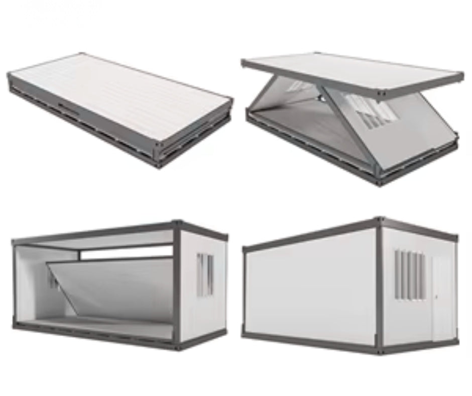 2 Container Setup 6m Foldable Container Room – Instant Setup Modular Space – Comfy ...