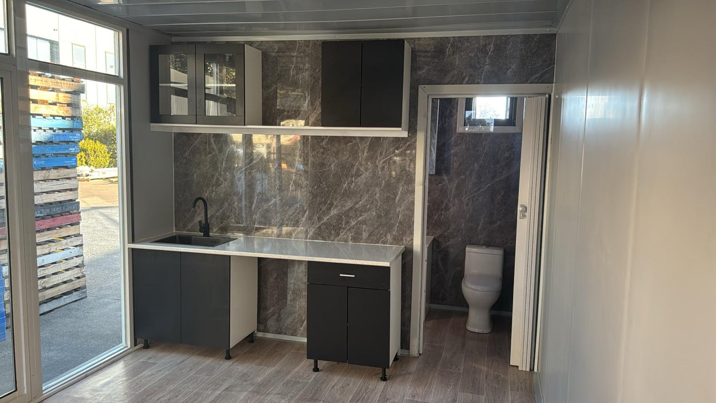 Deluxe Studio Container House 6m long x 3.3m (Ready Built) Or (Built On Site)