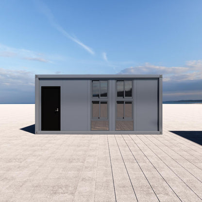 Stylish Glass-Front Tiny House DIY Kit 6m x 3.3m (19.8 sqm)