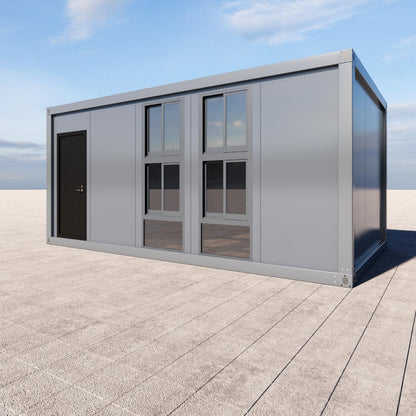 Stylish Glass-Front Tiny House DIY Kit 6m x 3.3m (19.8 sqm)