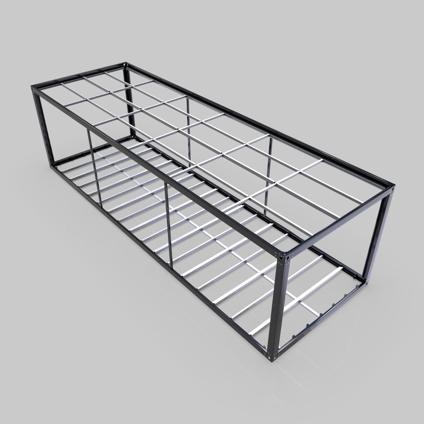 10m x 3.3m Powder Coated White Container Frame
