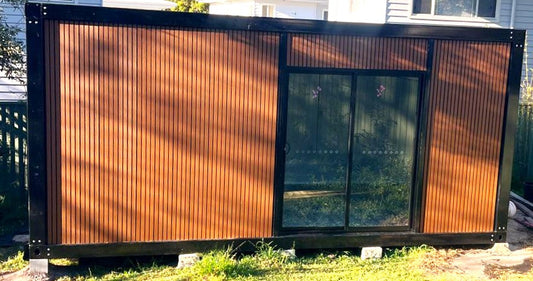 Modern 6m Container Home | On-Site Built 19.8 sqm Living & Workspace